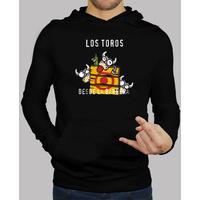 the bulls from the sidelines. sanferminera sweatshirt