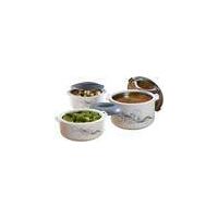 Thermal serving dish set, 0.5 liter + 1.0 liter + 1.5 liter