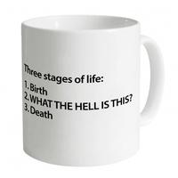 the three stages of life mug