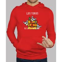 the bulls from the sidelines. sanferminera sweatshirt