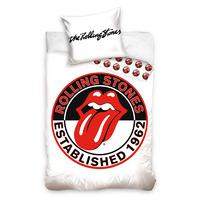 The Rolling Stones White Single Duvet Cover Set