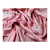 thick n thin stripes cotton seersucker dress fabric pink