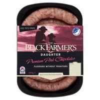 The Black Farmer\'s Daughter Gluten Free Premium Pork Chipolatas