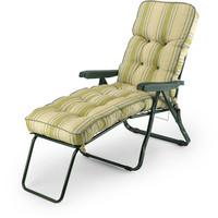 the oxford green lounger in stripe sage