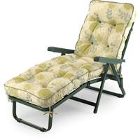 The Oxford Green Sunbed in Floral Sage