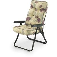 the oxford black recliner in floral plum