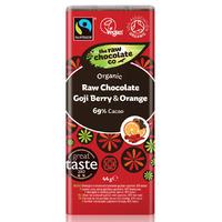 The Raw Chocolate Co Goji Berry & Orange Chocolate Bar - 44g