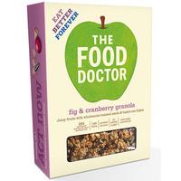 the food doctor fig cranberry granola 425g