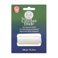 the crochet dude knitting in elastic thread clear