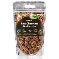 the raw chocolate co raw chocolate covered mulberries 125g