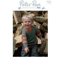Three Colour Sweater in Peter Pan DK (P1026) Digital Version