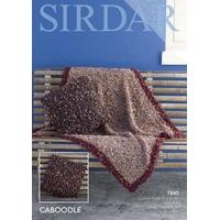 Throw and Cushion Cover in Sirdar Caboodle (7840)