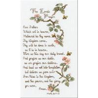 the lords prayer counted cross stitch kit 5 12x10 14 count 243127