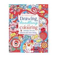 The Usborne Book of Drawing Doodling and Colouring Flowers Patterns and Animals