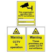 This organisation operates CCTV... - Self Adhesive Sign 300 x 400mm