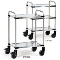 three tier modular stainless steel trolley shelf size 800 x 500mm