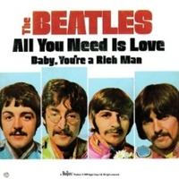 The Beatles All You Need Is Love Single Coaster