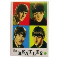 The Beatles Four Colours Metal Magnet