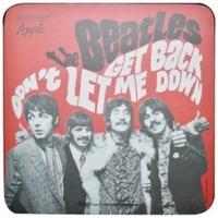 The Beatles Get Back Single Coaster