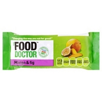 the food doctor fig mango cereal and fruit bar 35g