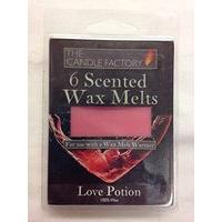 the candle factory branded pack of 6 scented wax melts pinkn love poti ...