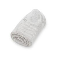 The Little Green Sheep Wild Cotton Organic Knitted Blanket Grey