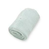 The Little Green Sheep Wild Cotton Organic Knitted Blanket Mint