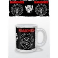 the ramones crest logo coffee mug