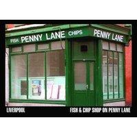 The Beatles Penny Lane Fish And Chip Shop Postcard Retro 100% Official Licensed