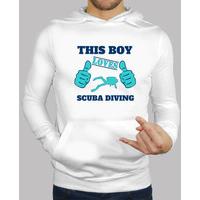 this boy loves scuba diving