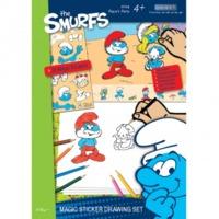 The Smurfs Magic Sticker Drawing Set