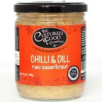 the cultured food company chilli dill raw sauerkraut 400g