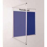 themeboard tamperproof noticeboard 900 x 600mm hxw blue