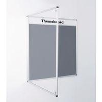 themeboard tamperproof noticeboard 1200 x 1800mm hxw grey