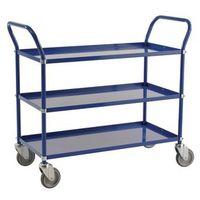 three tier coloured trolley blue