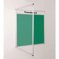 themeboard tamperproof noticeboard 1200 x 900mm hxw green