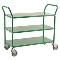 THREE TIER COLOURED TROLLEY, GREEN