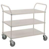 THREE TIER COLOURED TROLLEY WHITE