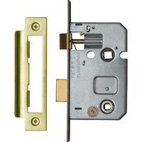 The York Bathroom/Privacy Lock 65mm in Polished Brass Finish