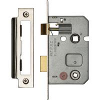 The York Bathroom/Privacy Lock 65mm in Chrome Nickel Finish