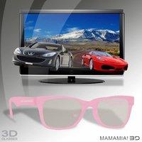 Thumbs Up 3d Polarized Glasses - Mamma Mia Pink - Junior Size (passive 3d)