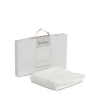 The Little Green Sheep Organic Crib Jersey 40x90 Fitted Sheet-White