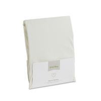 The Little Green Sheep Organic Single Bed 90x190 Jersey Fitted Sheet-White