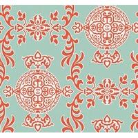 thibaut wallpapers halie aqua and coral t36113