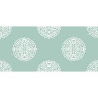 Thibaut Wallpapers Halie Circle Aqua, T36172