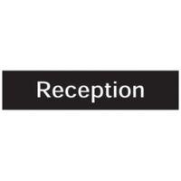 The House Nameplate Company PVC Self Adhesive Reception Sign (H)50mm (W)200mm