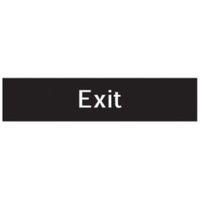 The House Nameplate Company PVC Self Adhesive Exit Sign (H)50mm (W)200mm