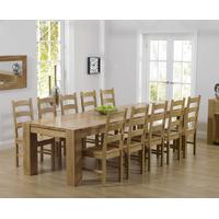 Thames 300cm Oak Dining Table with Timber Vermont Chairs