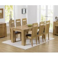 Thames 180cm Oak Dining Table with Monaco Chairs