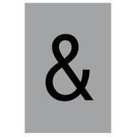 The House Nameplate Company PVCu Self Adhesive Ampersand Sign (H)60mm (W)40mm